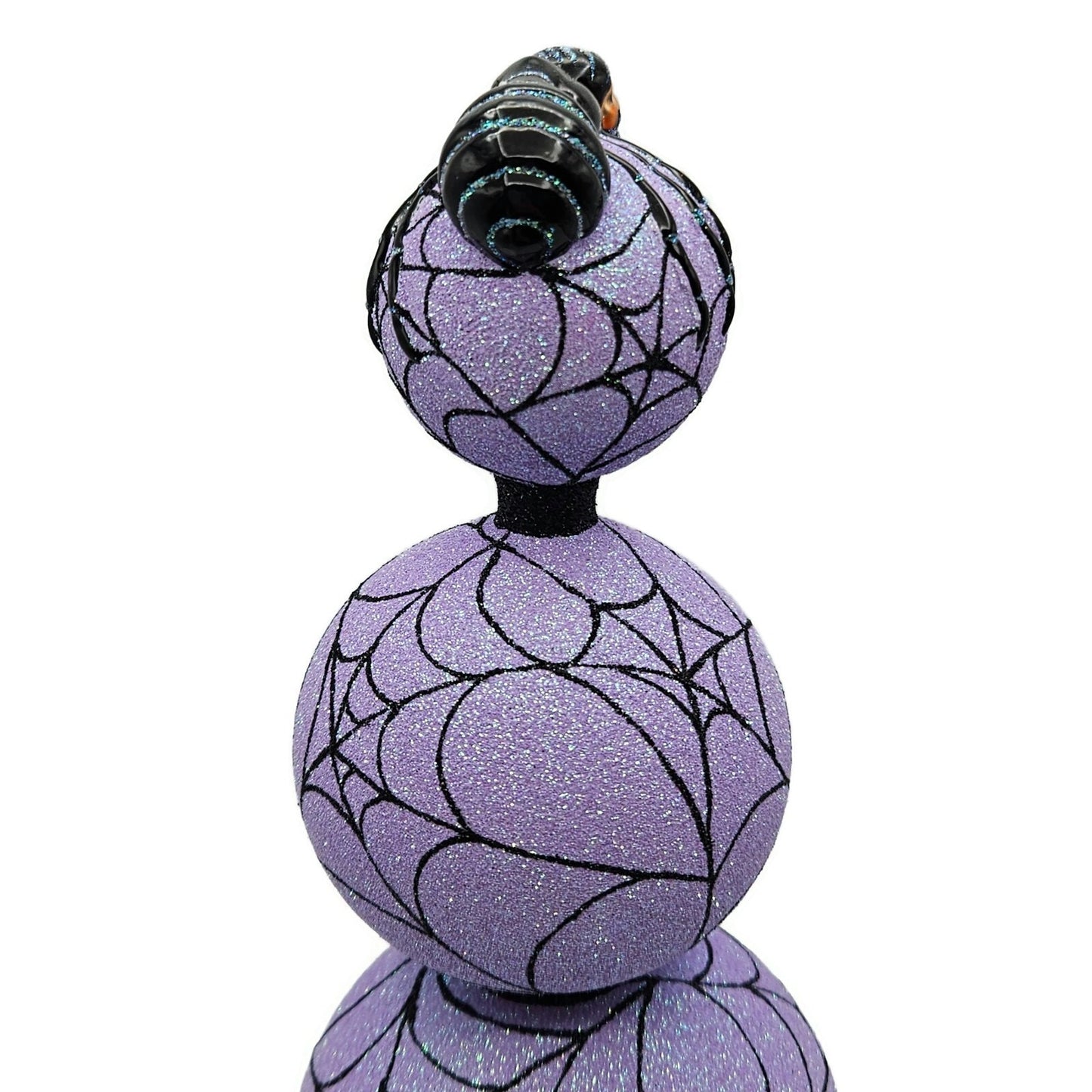 Patricia Breen Webmaster Purple Spider Web Finial Halloween Holiday Tree Topper