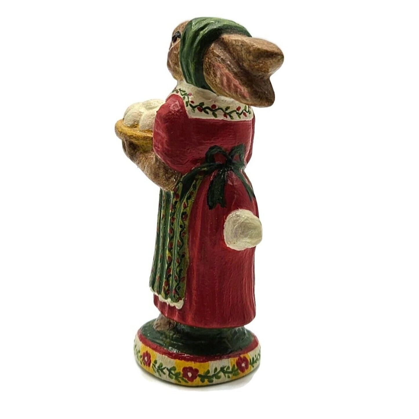 Bittersweet House Mother Rabbit with Eggs Signed Kathryn Campbell Chalkware