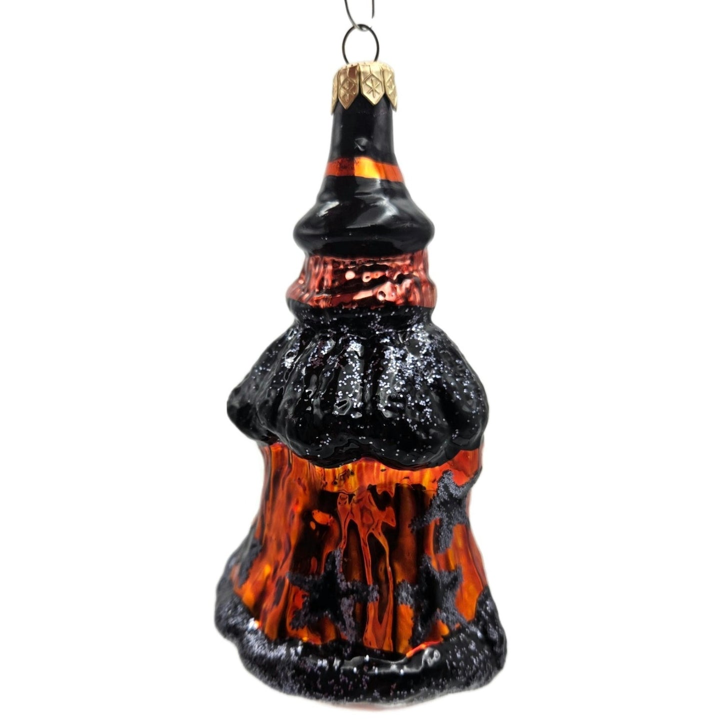 Christopher Radko Witch Orange Stars Dress Halloween Christmas Tree Ornament
