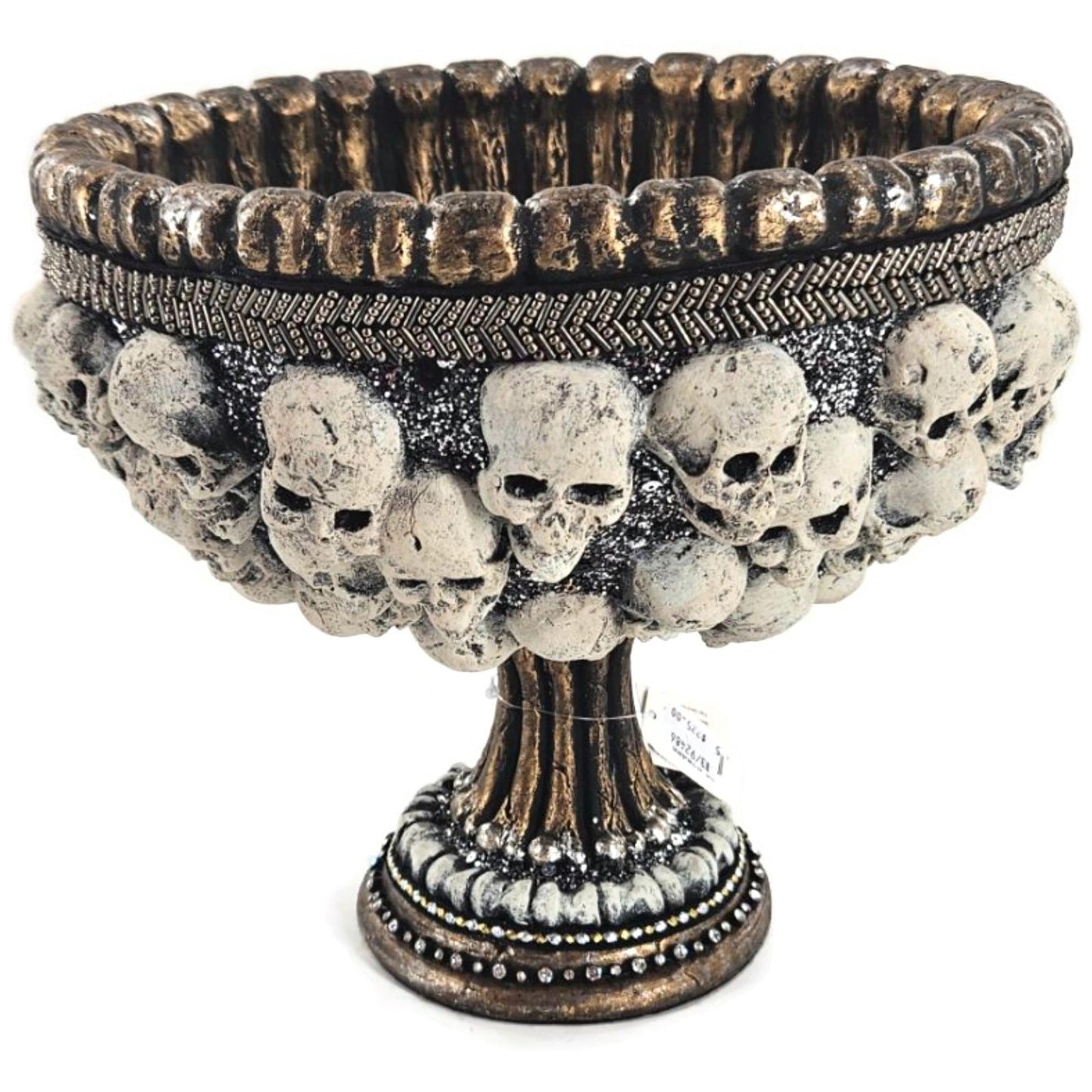 Katherine’s Collection Shakesfeare Skull Bowl Halloween Decor Gothic Centerpiece