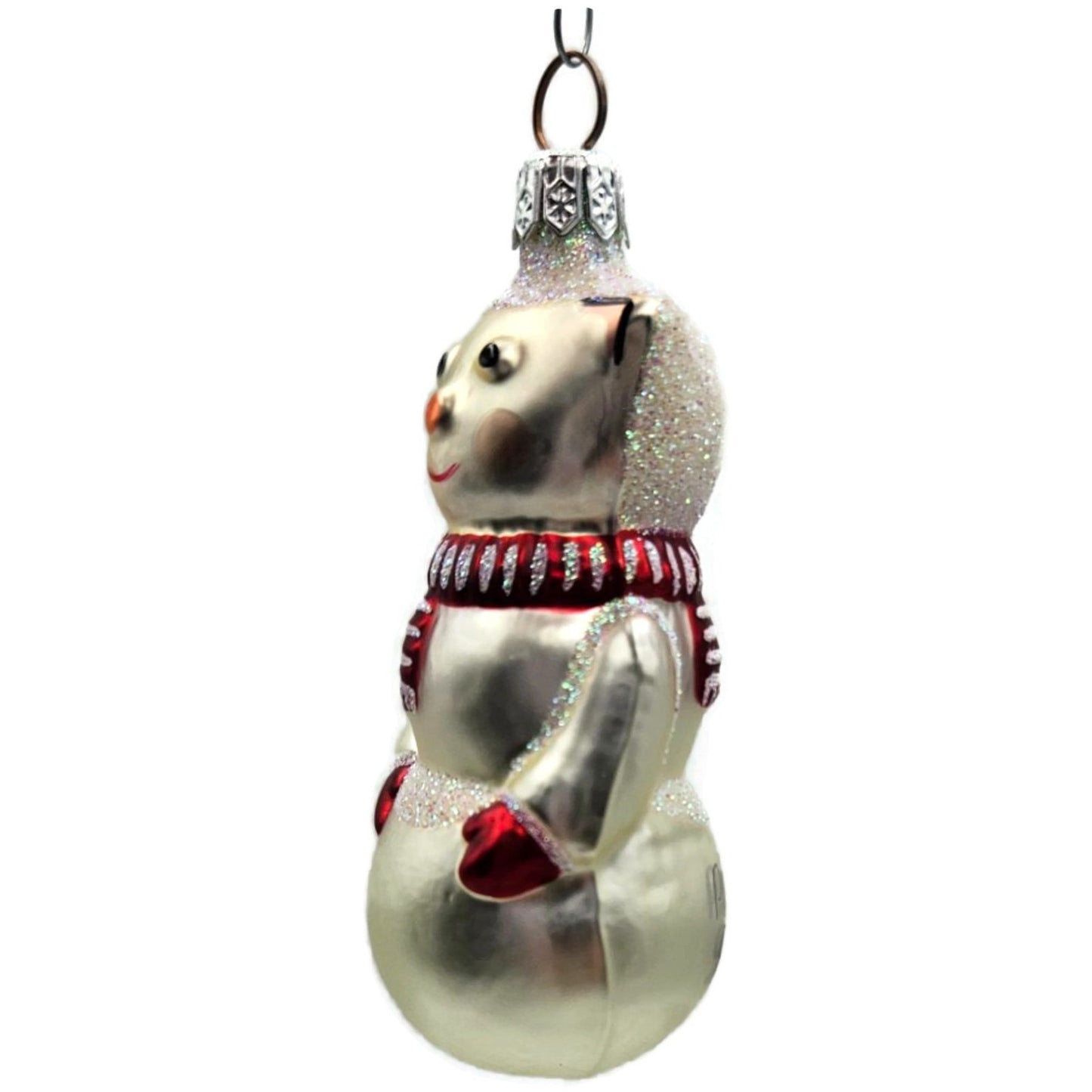 Patricia Breen Snowcat With Red Scarf Pearl Christmas Tree Signed Ornament