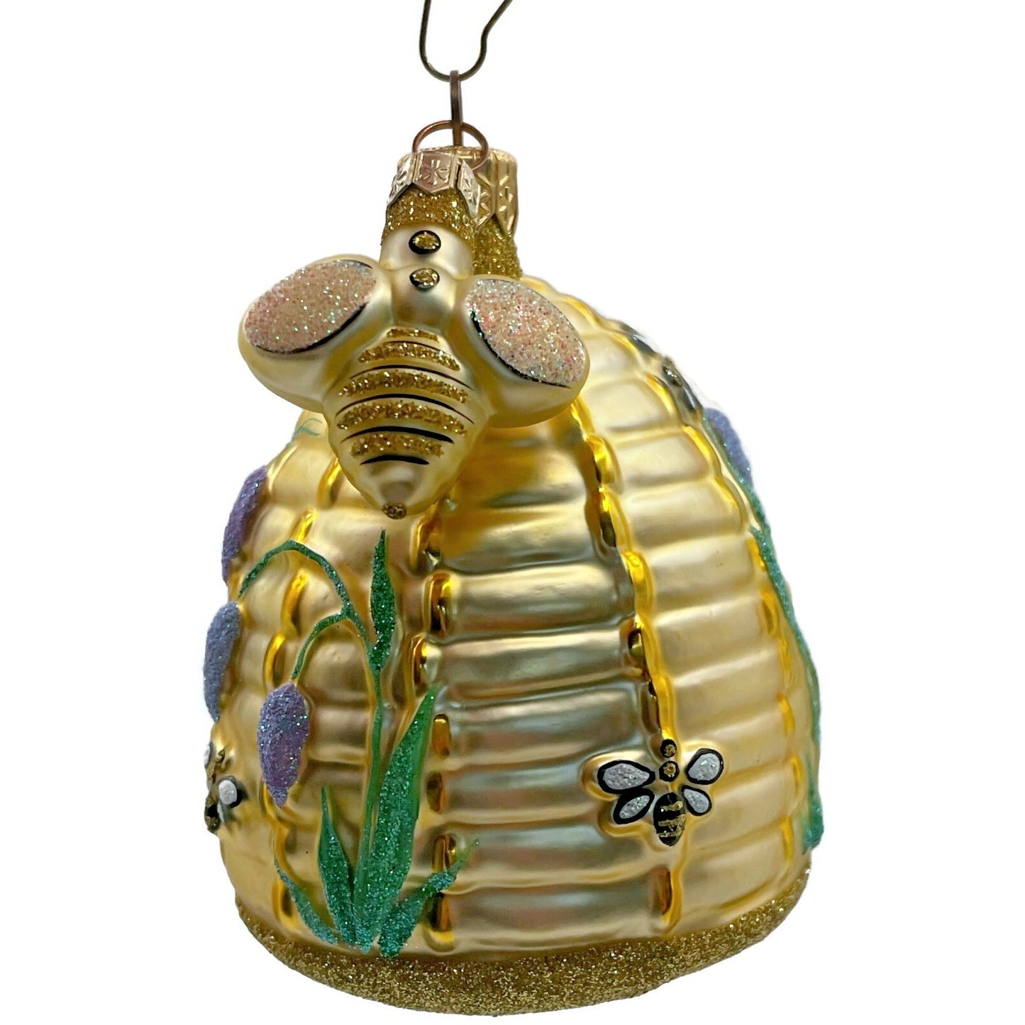 Patricia Breen Wisteria Beeskep Lavender Bee Flowers Spring Christmas Ornament