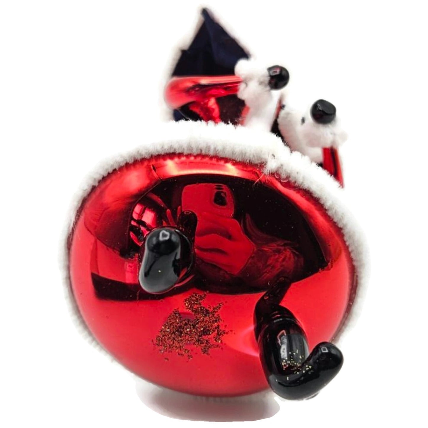 Christopher Radko Festive Fellow Red Italian Glass Christmas Ornament 98-239-0