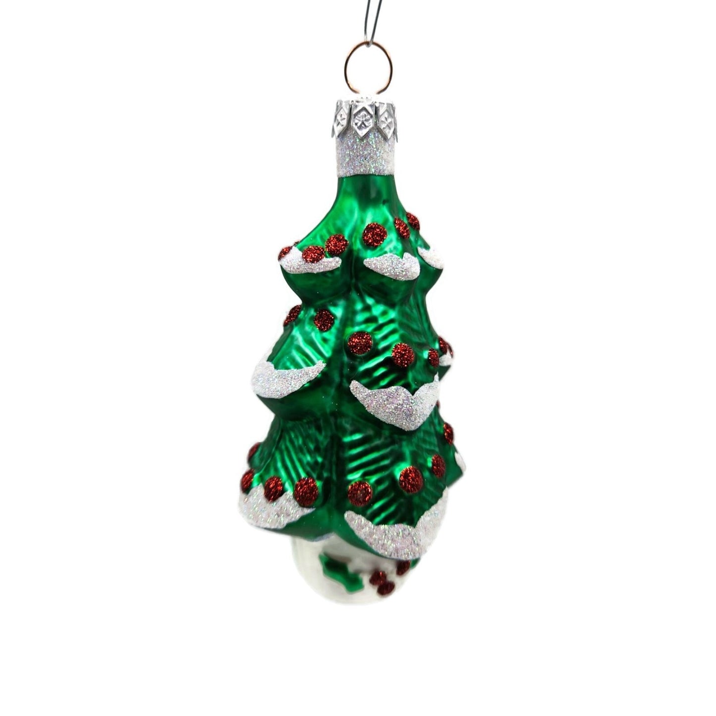 Patricia Breen Classic Tree Red Ornaments Glittered Christmas Holiday Ornament