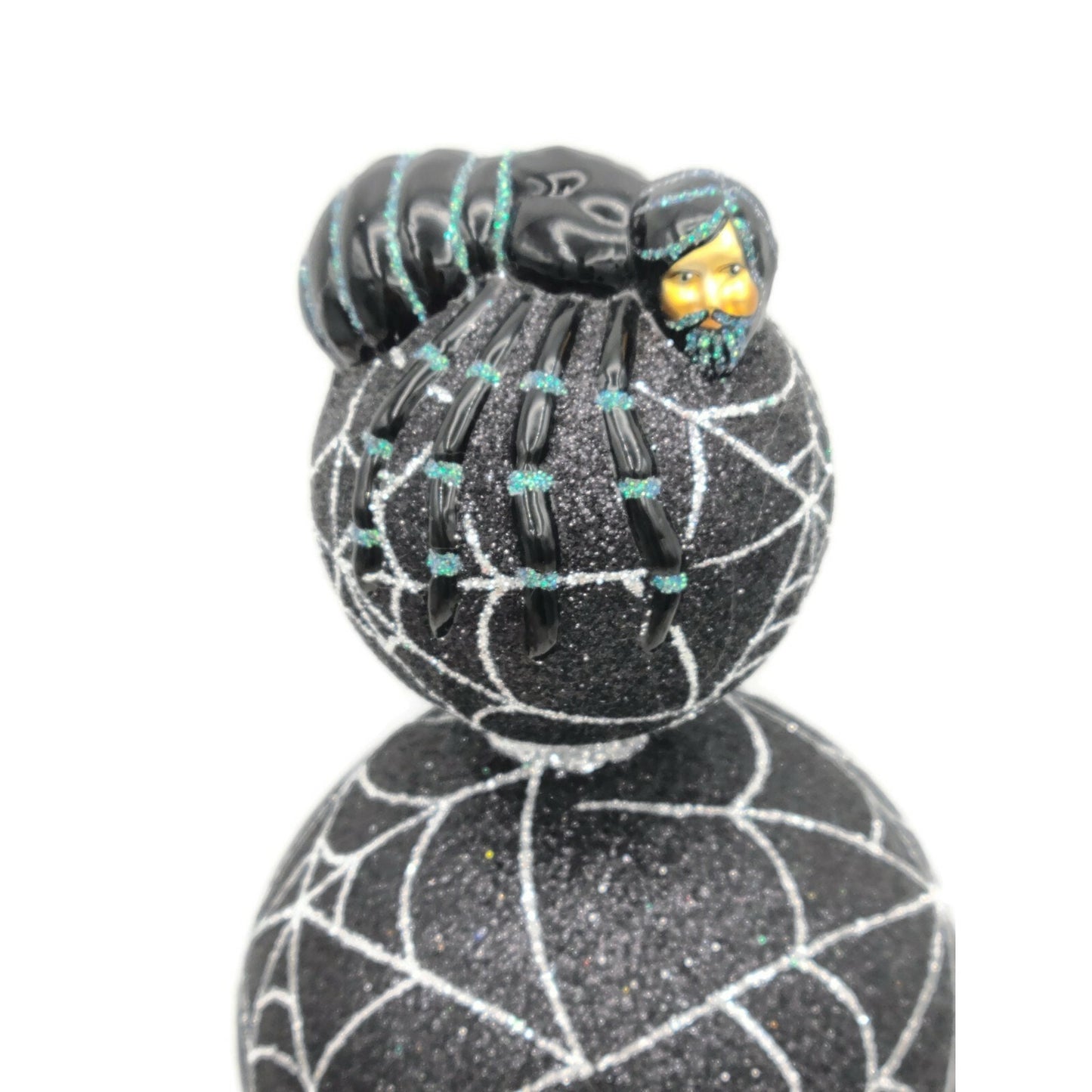 Patricia Breen Web Master Black Spider Web Finial Halloween Holiday Tree Topper