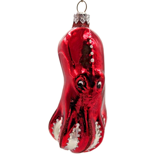 Patricia Breen Olivier Octopus Red Nautical Sea Spring Christmas Tree Ornament