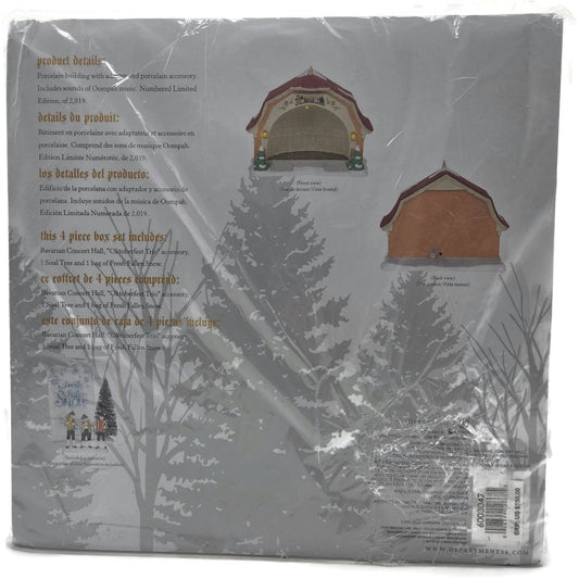 Dept 56 Alpine Village Bavarian Concert Hall Box Set 6003047 Oktoberfest Limited