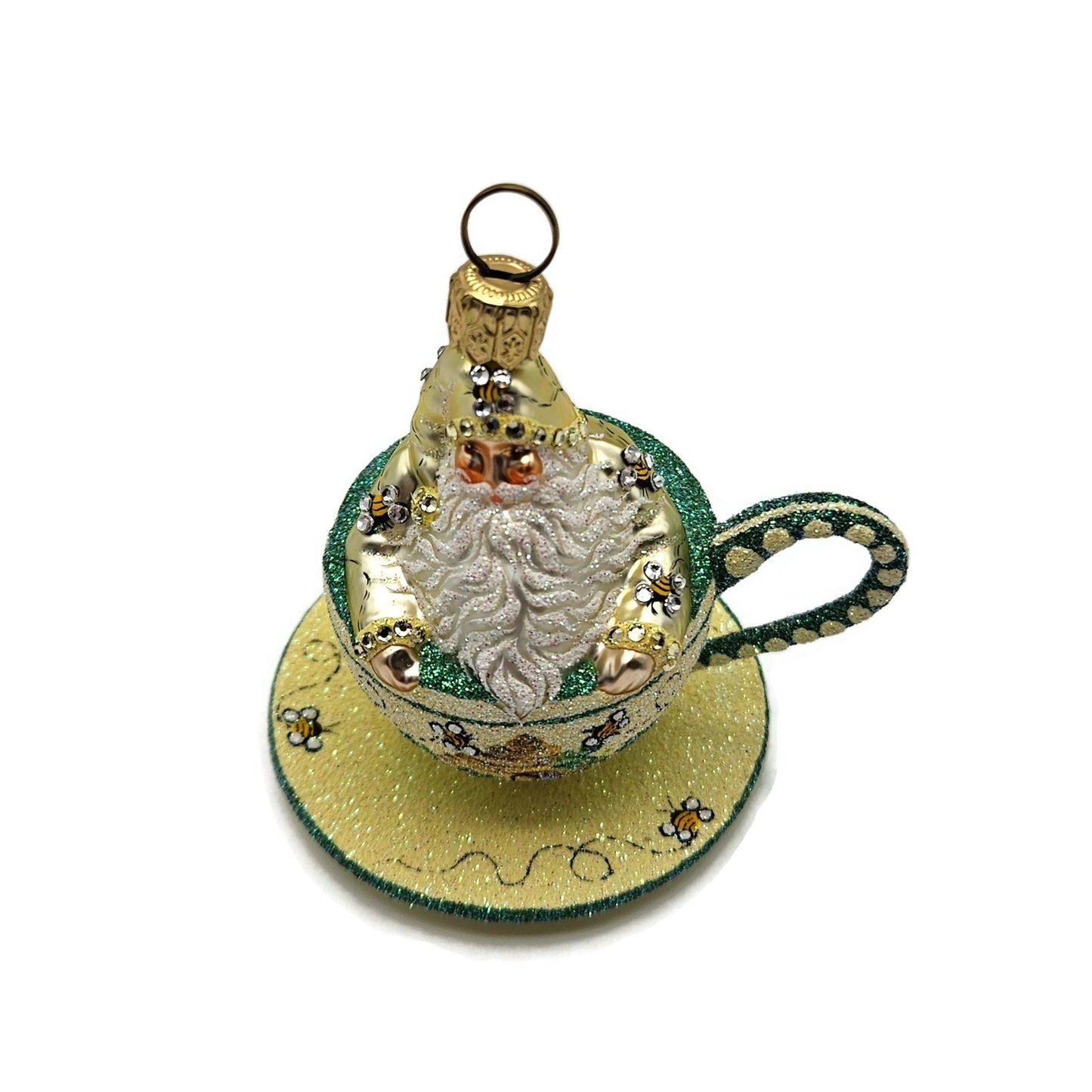 Patricia Breen Tea for Two Bees Bugs Spring Christmas Ornament Tea Party CATZ