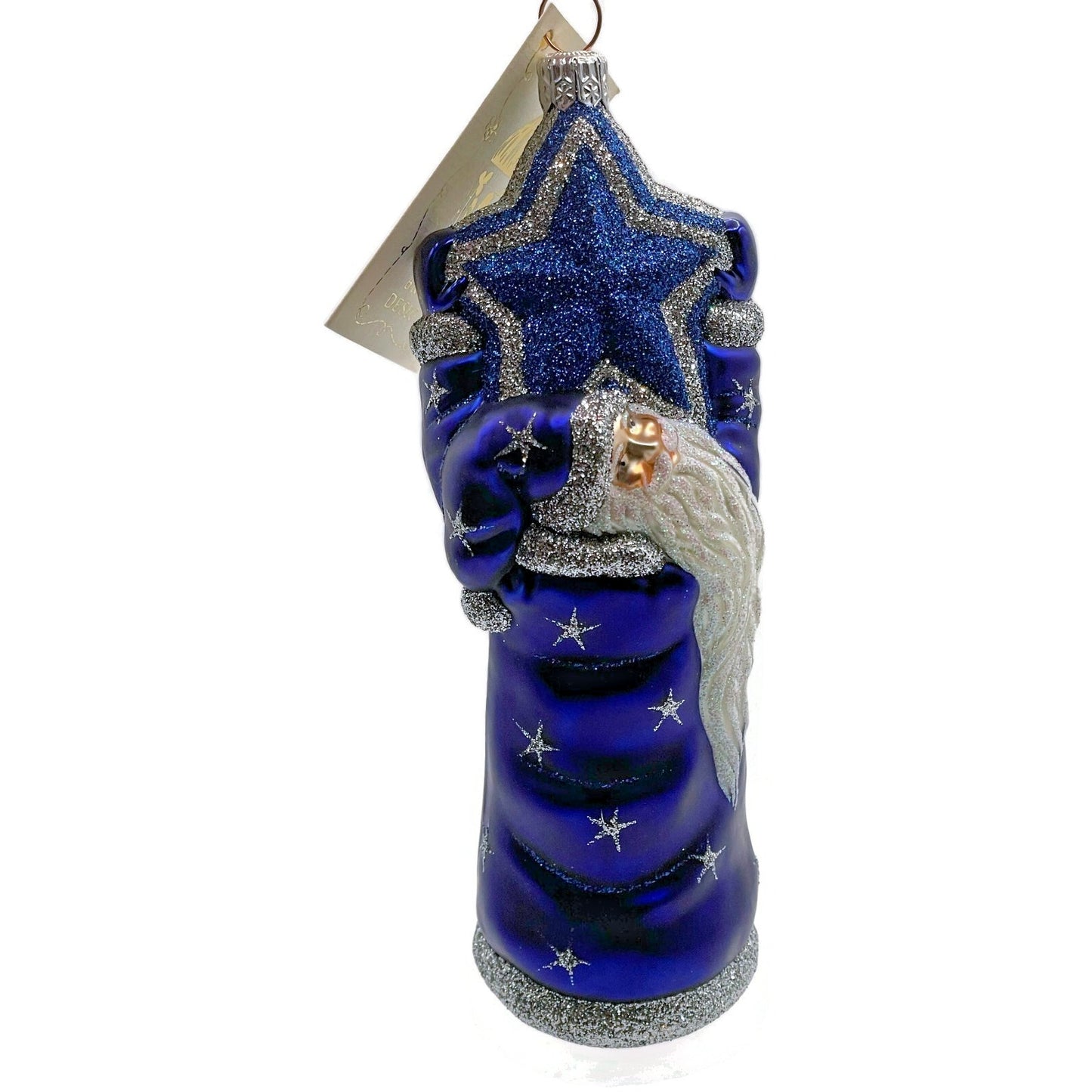 Patricia Breen Ornament Topping the Tannenbaum Blue Stars Christmas Tree Decor
