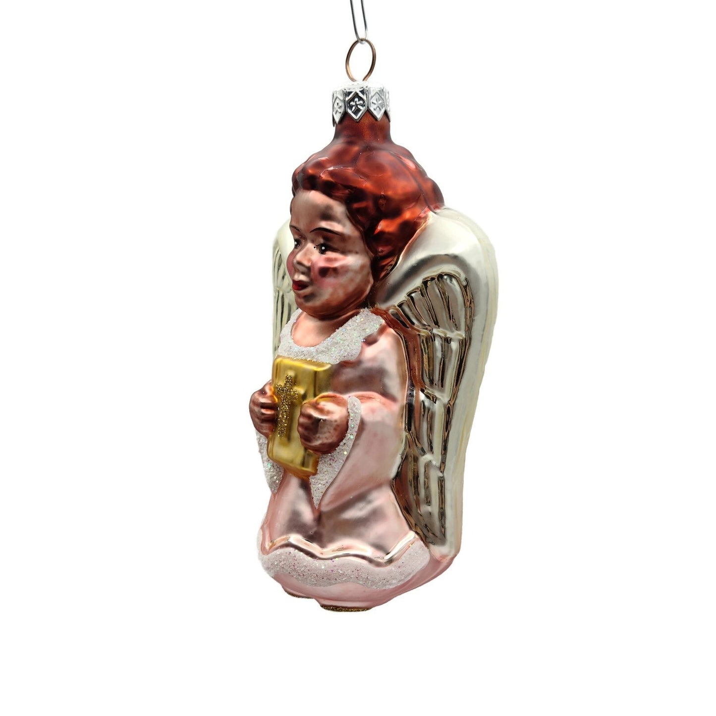 Patricia Breen Beauteous Angel White Pink Christmas Holiday Tree Ornament