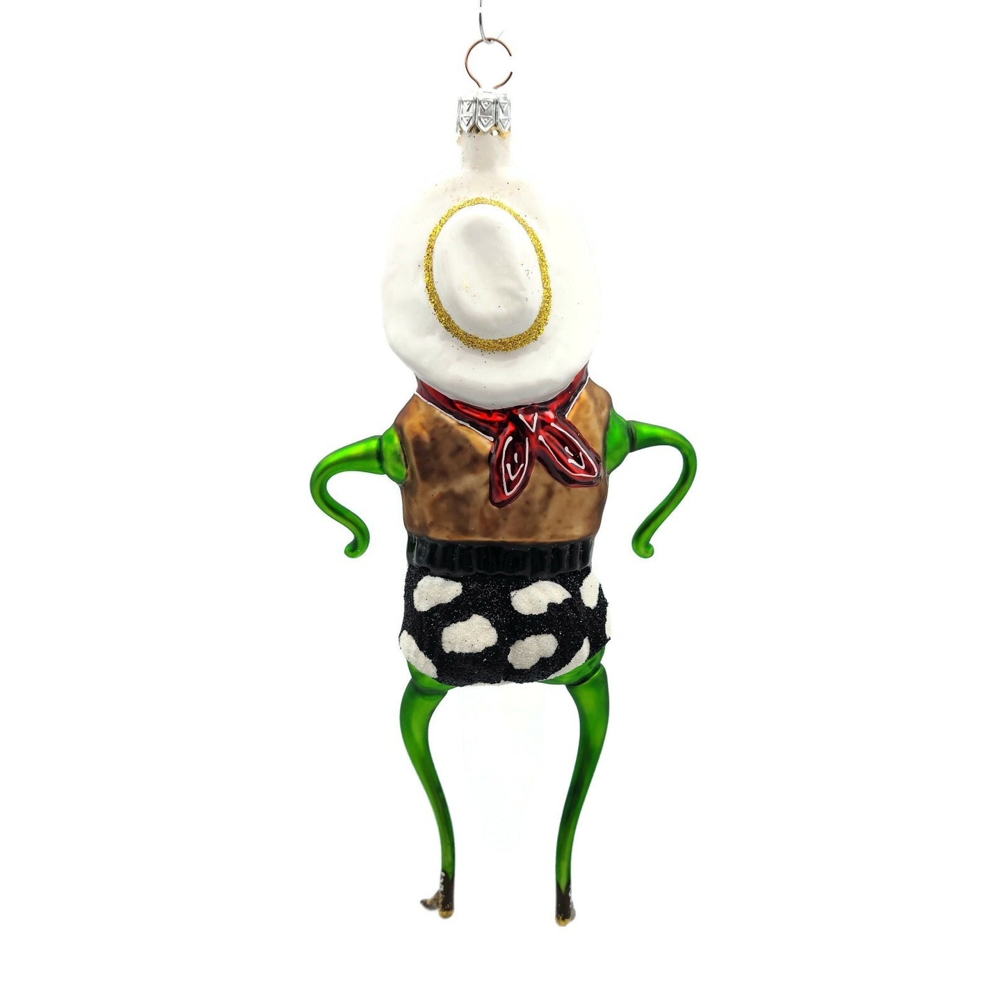 Slavic Treasures Rootin Tootin Toad Cowboy Frog Halloween Christmas Ornament