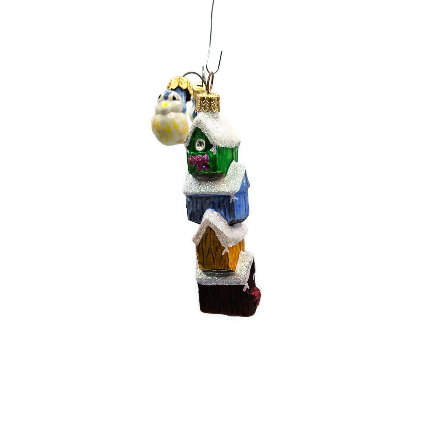 Christopher Radko Mobile Birdhouse Tweets Blue Birds Christmas Tree Ornament