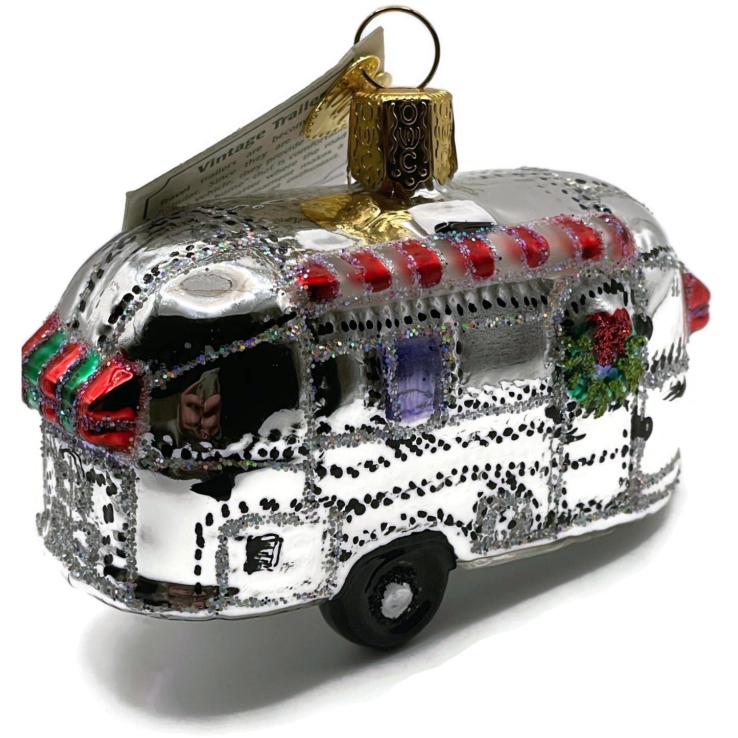 Vintage Camping Trailer Ornament Old World Christmas Holiday Tree OWC 46053
