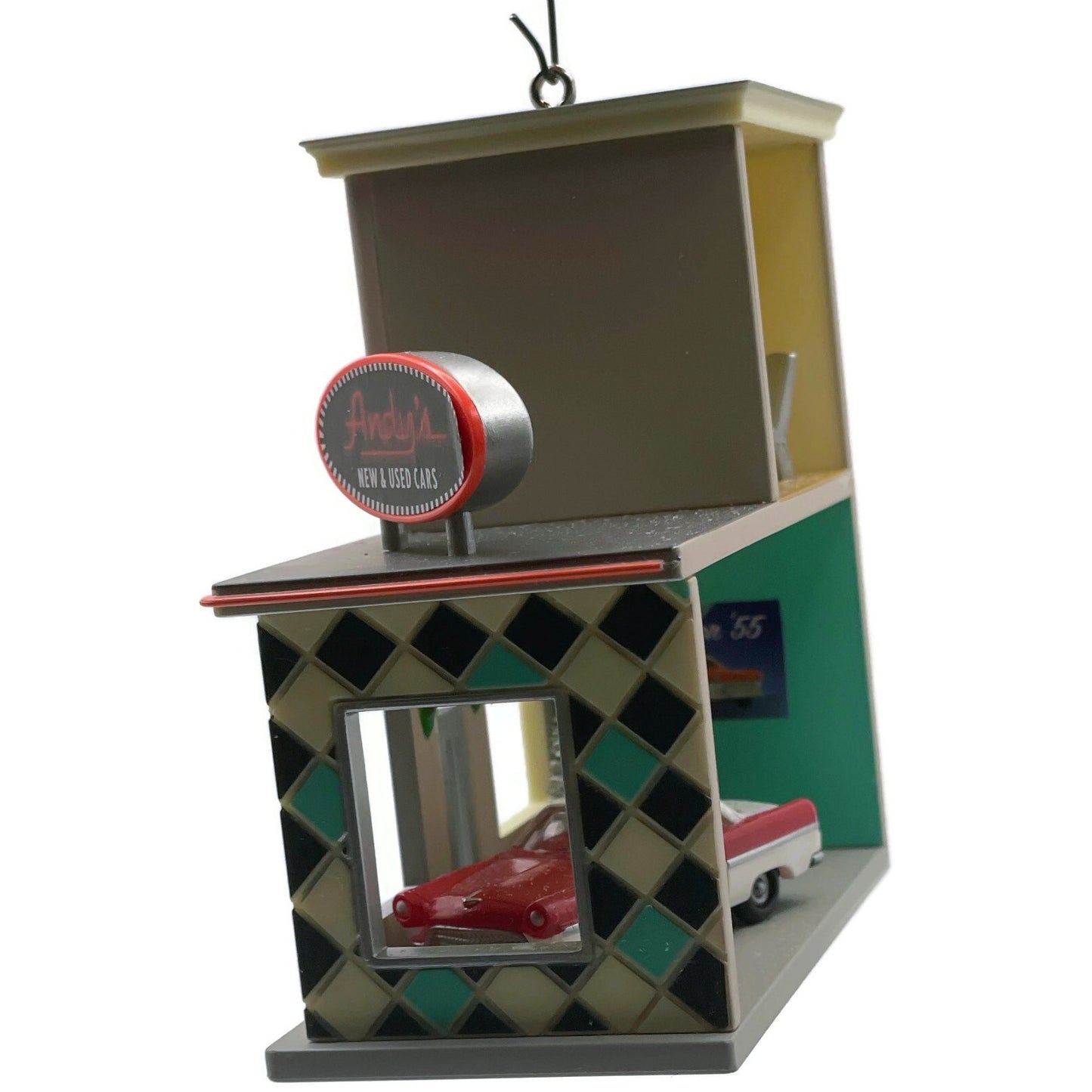 Hallmark Andys Car Lot Nostalgic Houses Shops 2014 Christmas Keepsake Ornament