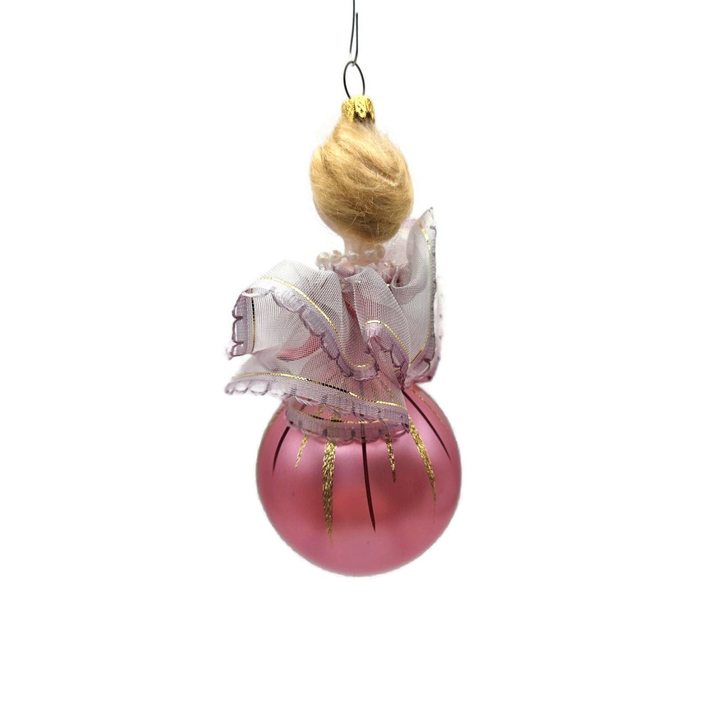 Soffieria De Carlini Lady Fancy Pink Dress Italian Christmas Tree Ornament