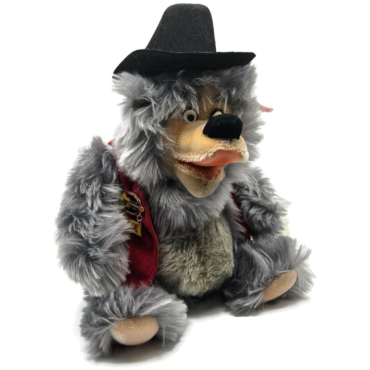 Steiff Bear Walt Disney World Big Al Teddy Bear Plush Toy Gray Limited Edition