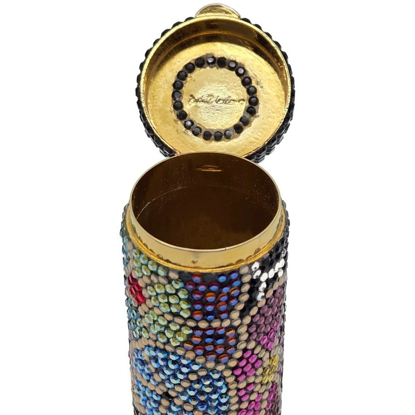 Judith Leiber Crystal Life Saver Candy Mint Container Retired Multicolor Rare