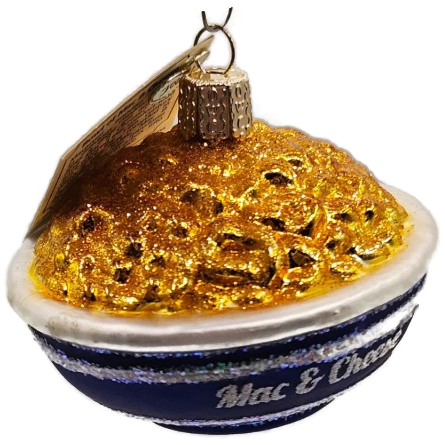 Bowl Of Mac N Cheese Ornament OWC Food Glass Old World Christmas Holiday Decor