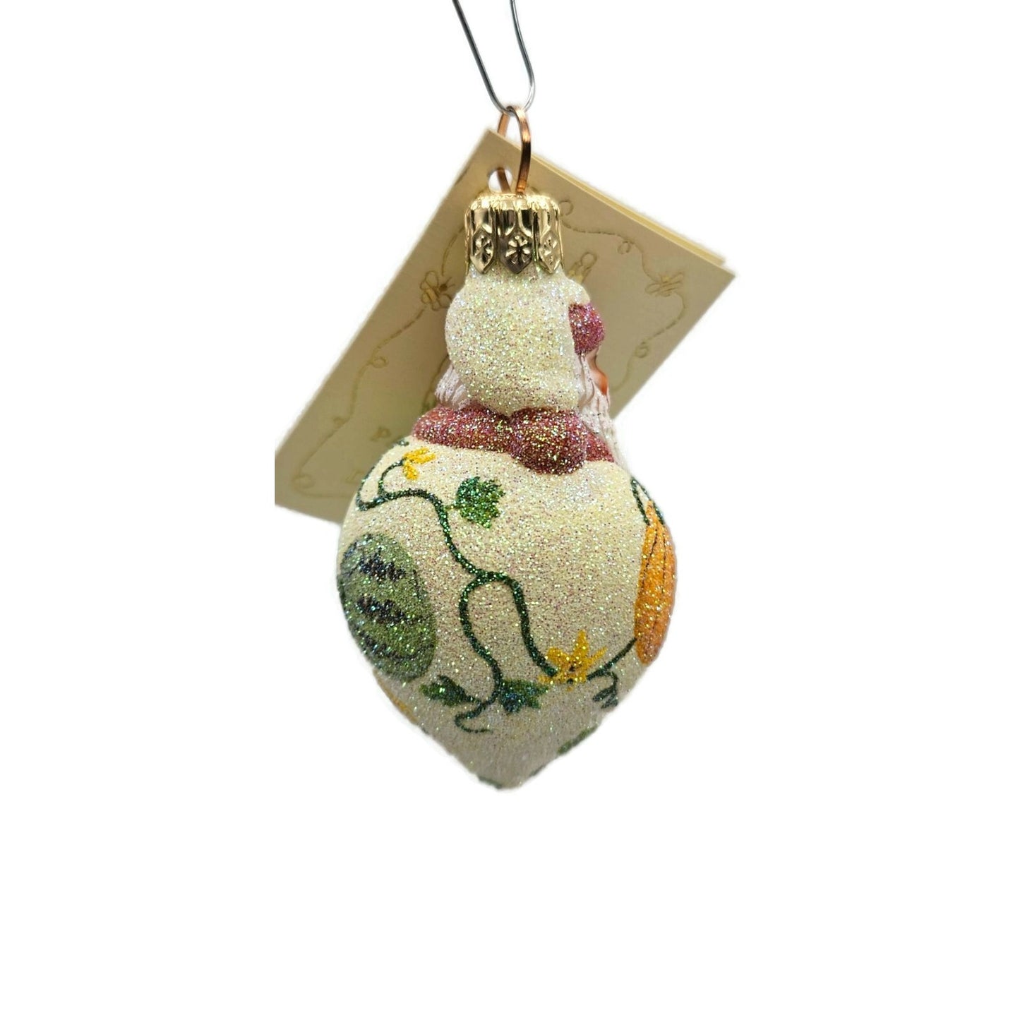 Patricia Breen Miniature Santa Poeticus Gourds Fall Christmas Tree Ornament