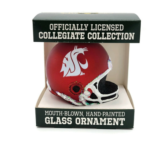 Washington Cougars Old World Christmas College Football Helmet Holiday Ornament