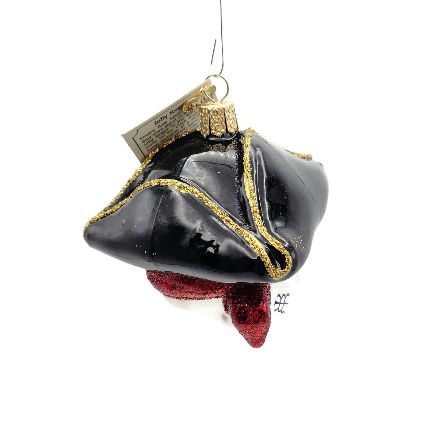 Old World Christmas Jolly Roger Pirate Skull Halloween Christmas Ornament OWC