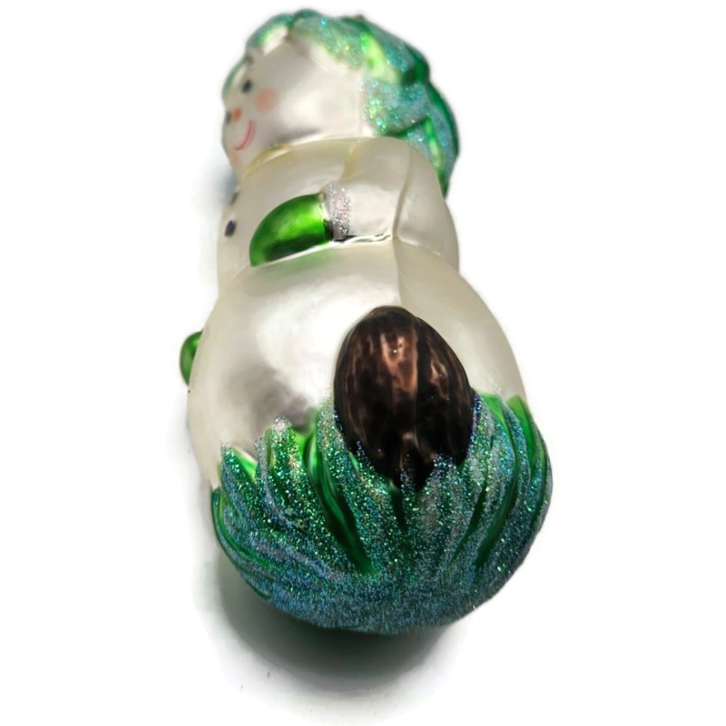 Patricia Breen Hobe Sound Snowman Green Fish Christmas Tree Decor Ornament