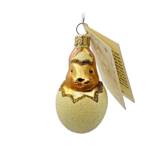 Patricia Breen Bunny Rabbit Egg Easter Gold Yellow Christmas Tree Ornament