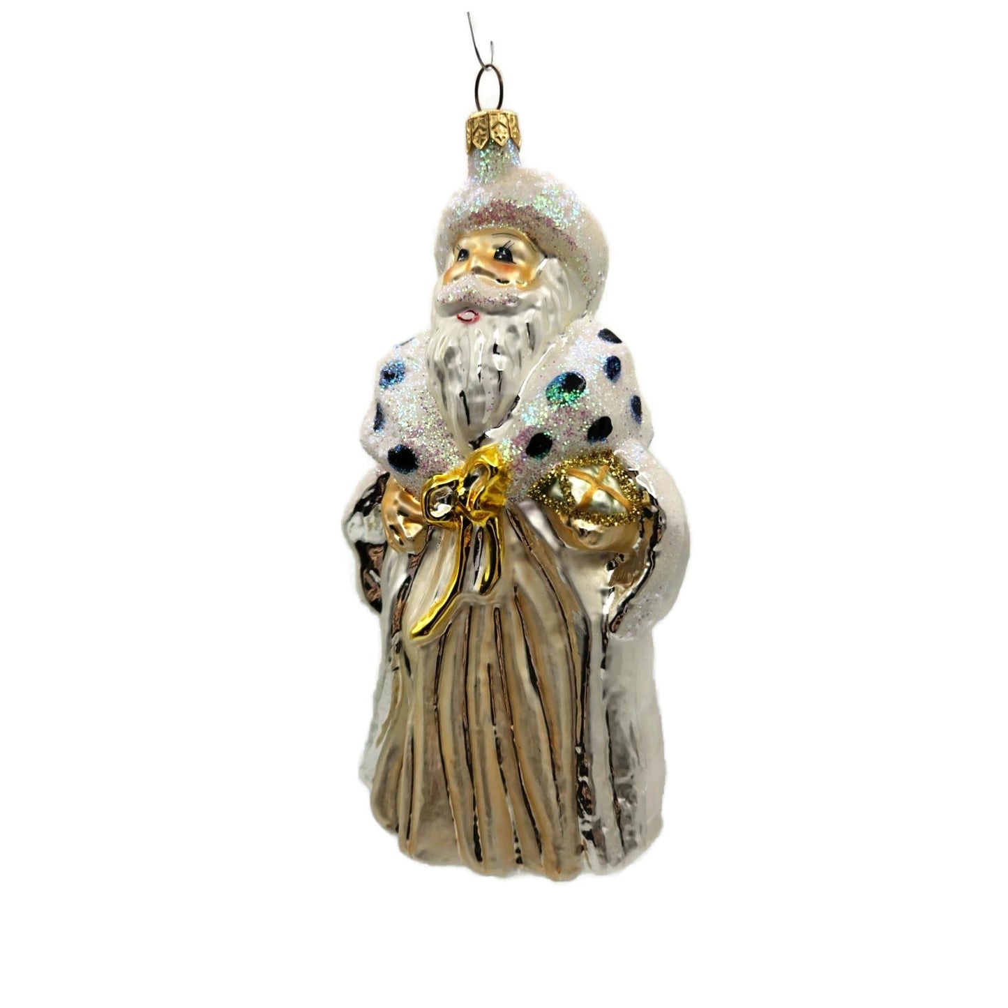 Christopher Radko Ermine Santa Claus Winter Dream Christmas Tree Ornament 962500