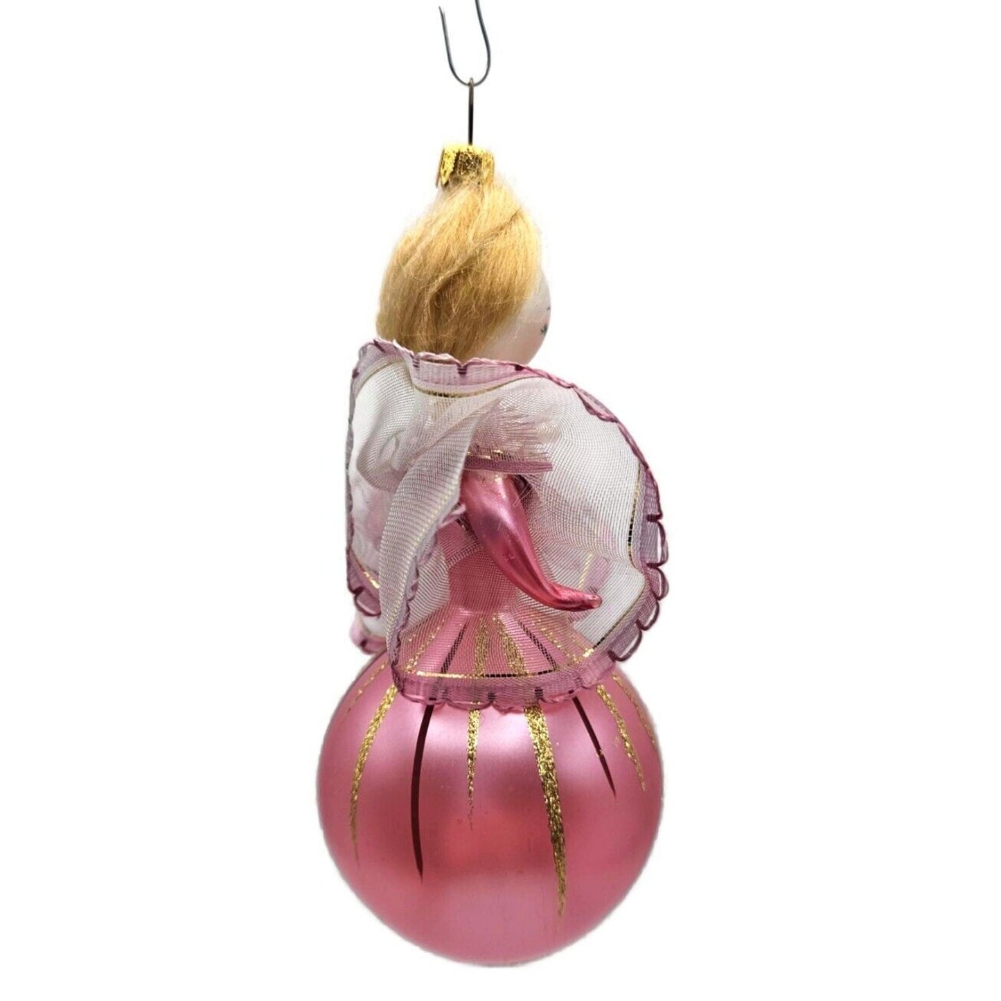 Soffieria De Carlini Lady Fancy Pink Dress Italian Christmas Tree Ornament