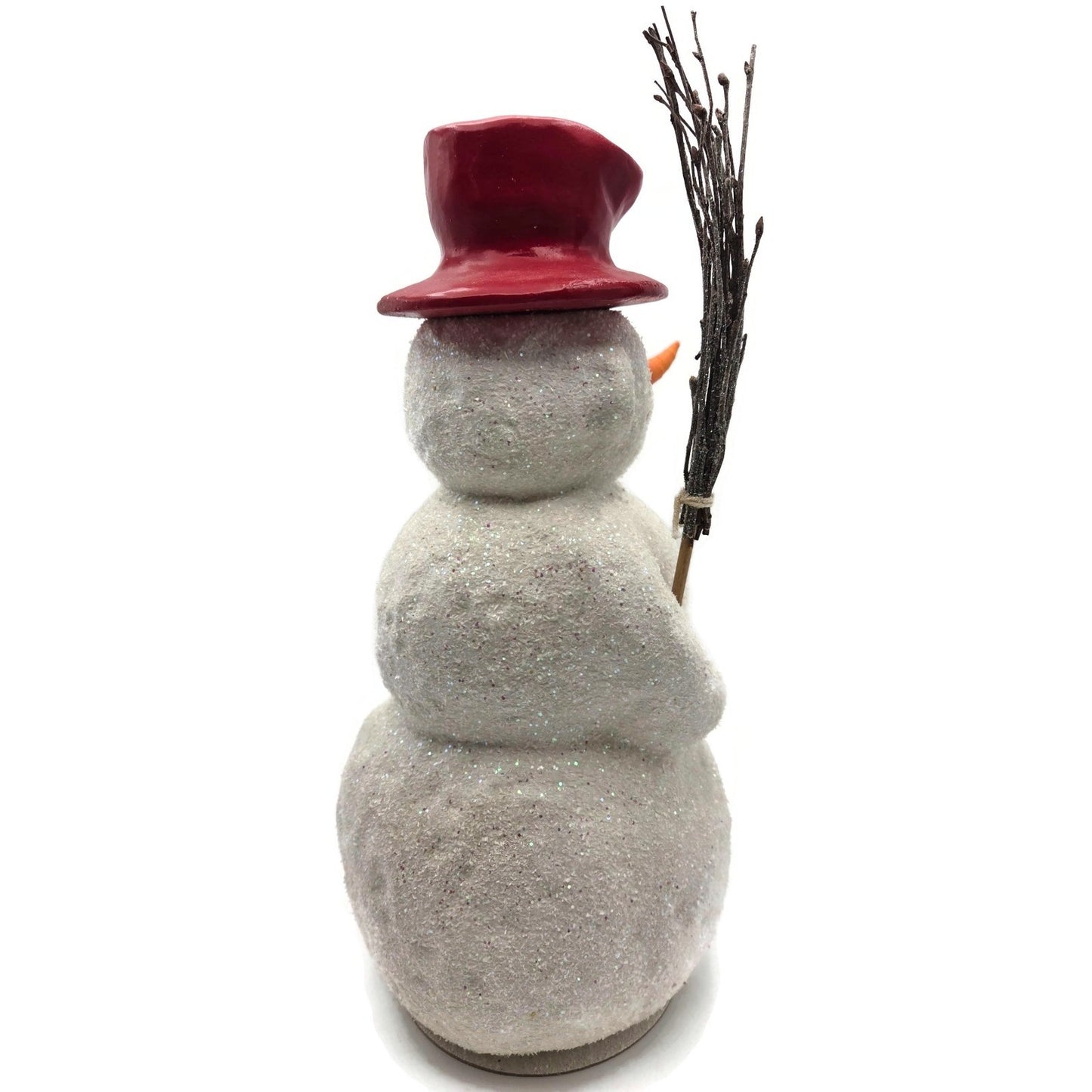 Ino Schaller Christopher Radko Snowman Red Hat Christmas Candy Container 1998