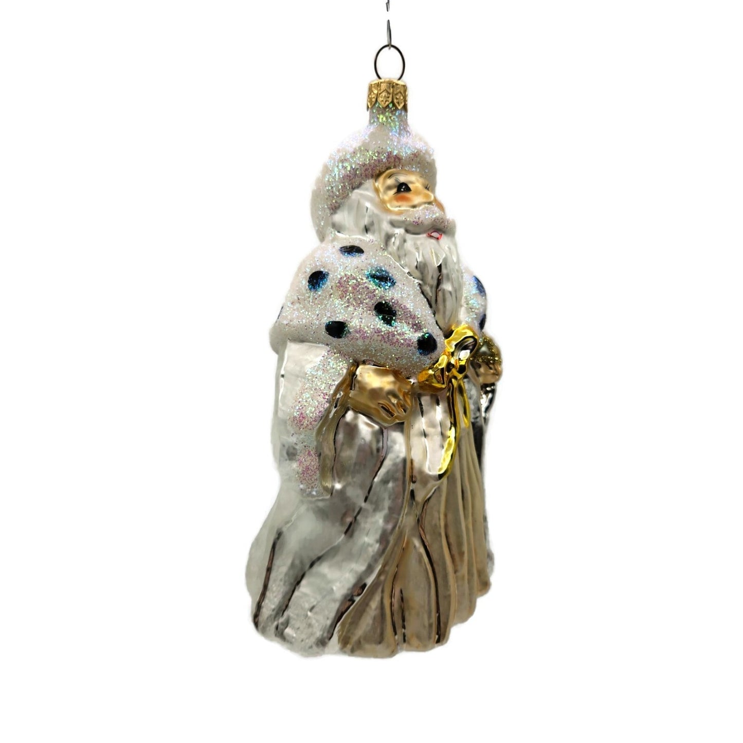 Christopher Radko Ermine Santa Claus Winter Dream Christmas Tree Ornament 962500