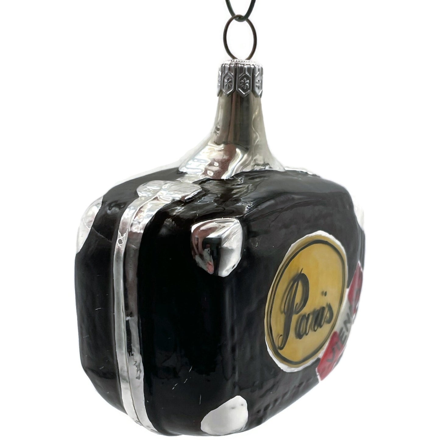 Patricia Breen Valise Black Krakow UK Travel Christmas Holiday Tree Ornament