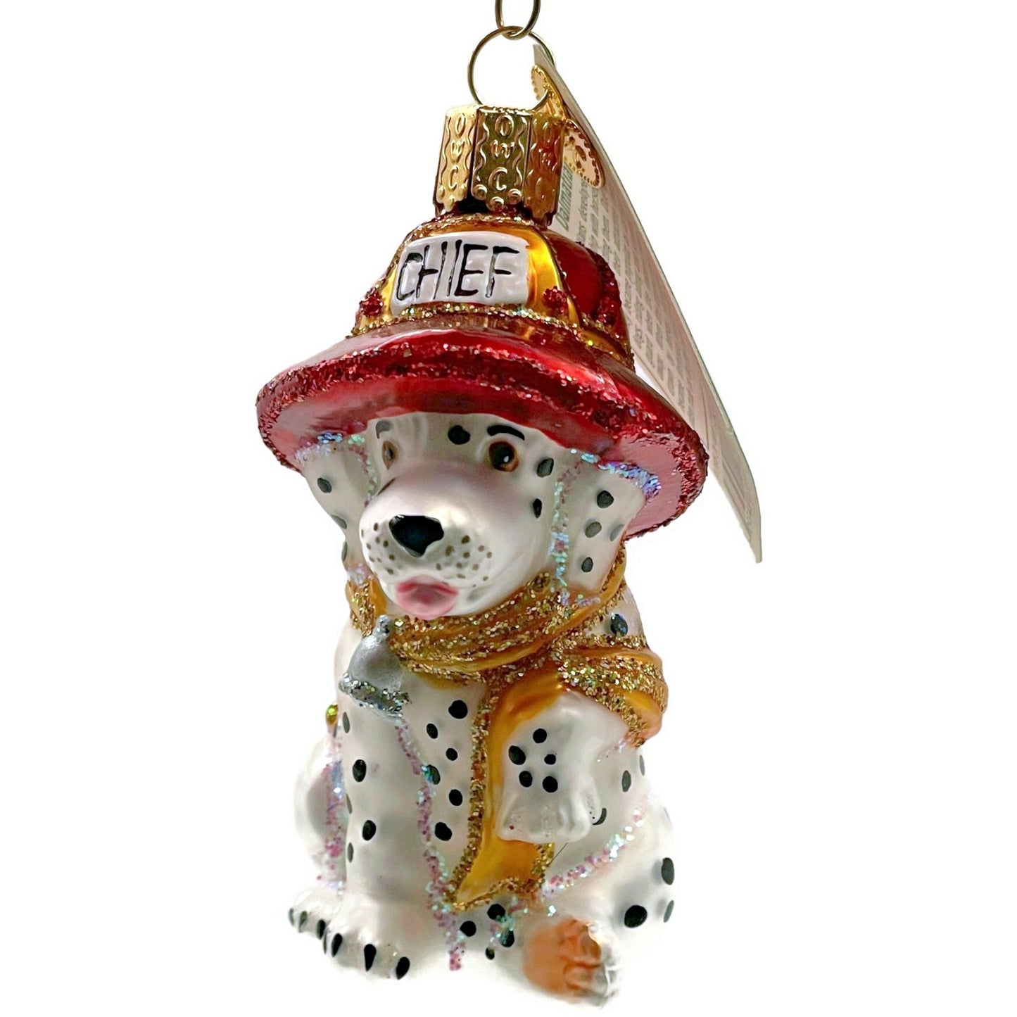 Dalmatian Pup Ornament Firehouse Old World Christmas OWC Holiday Tree Decoration
