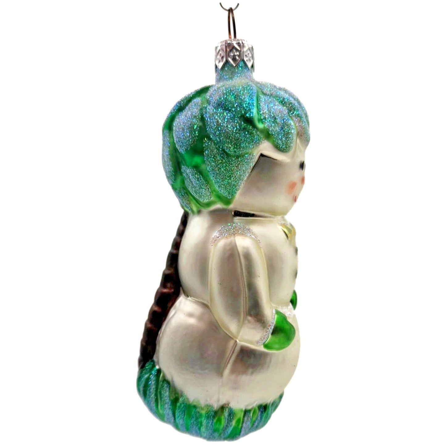Patricia Breen Hobe Sound Snowman Green Fish Christmas Tree Decor Ornament