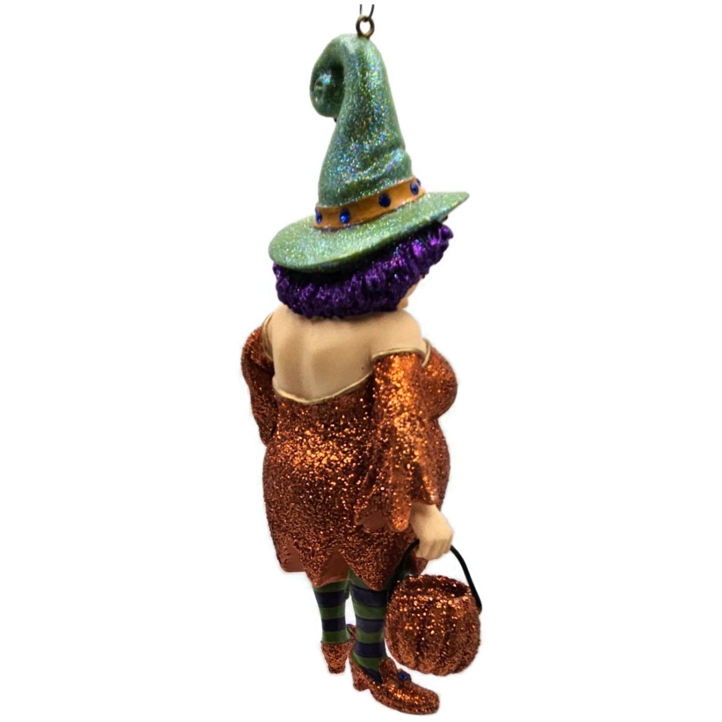 Which Witch Zelda Cat Orange Dress Halloween Tree December Diamonds Ornament