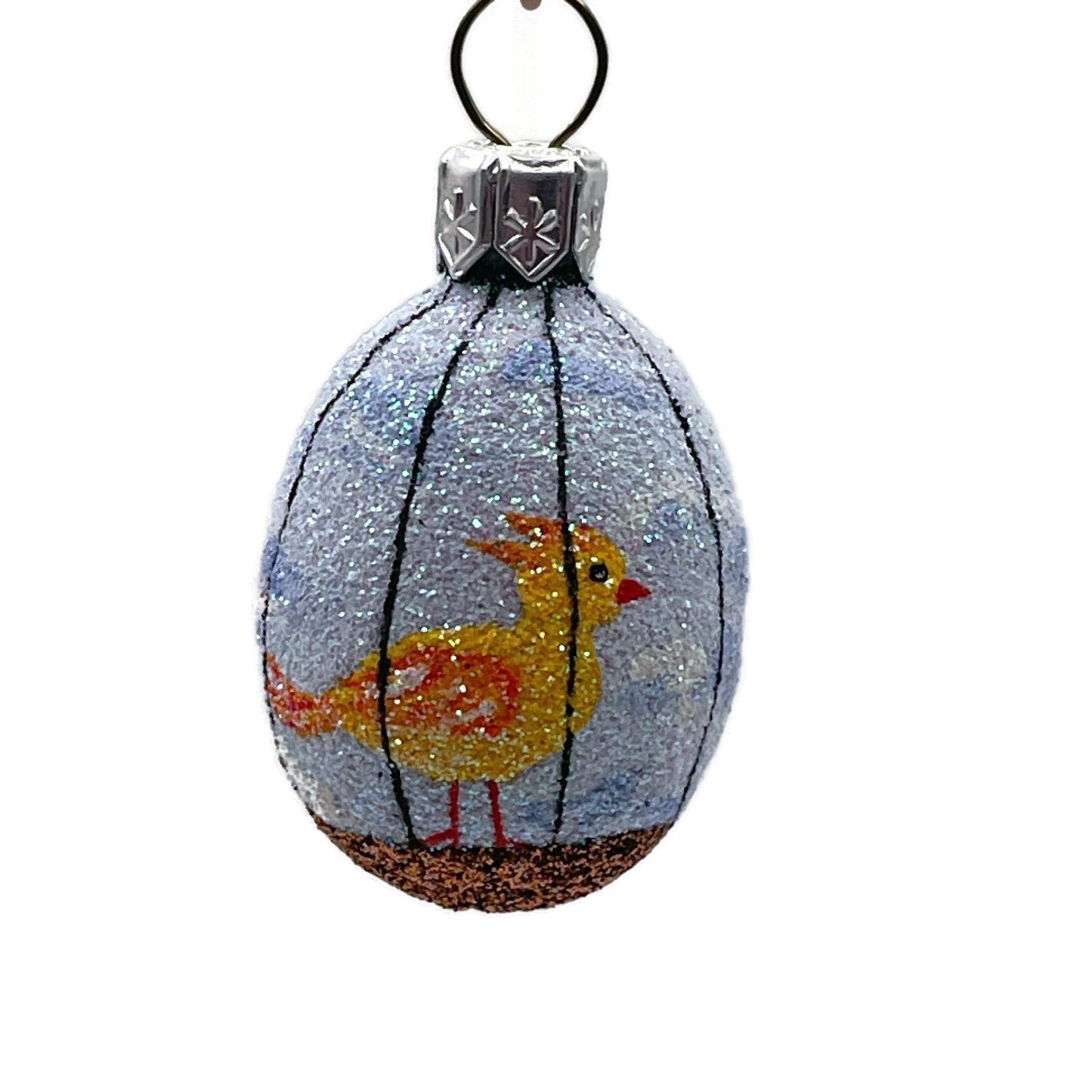 Patricia Breen Miniature Egg Song Bird Cage Easter Christmas Tree Ornament