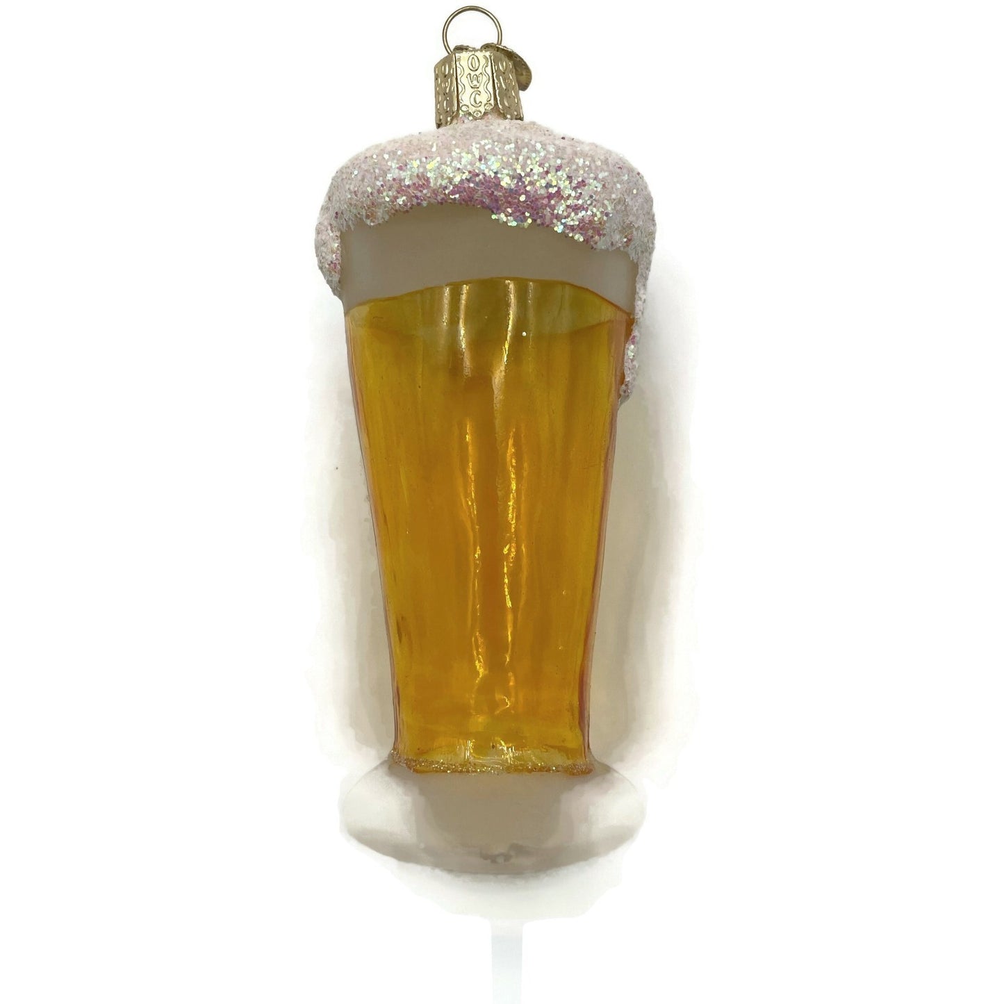 OWC Draft Glass Of Beer Ornament With Foam Old World Christmas Tree Decor