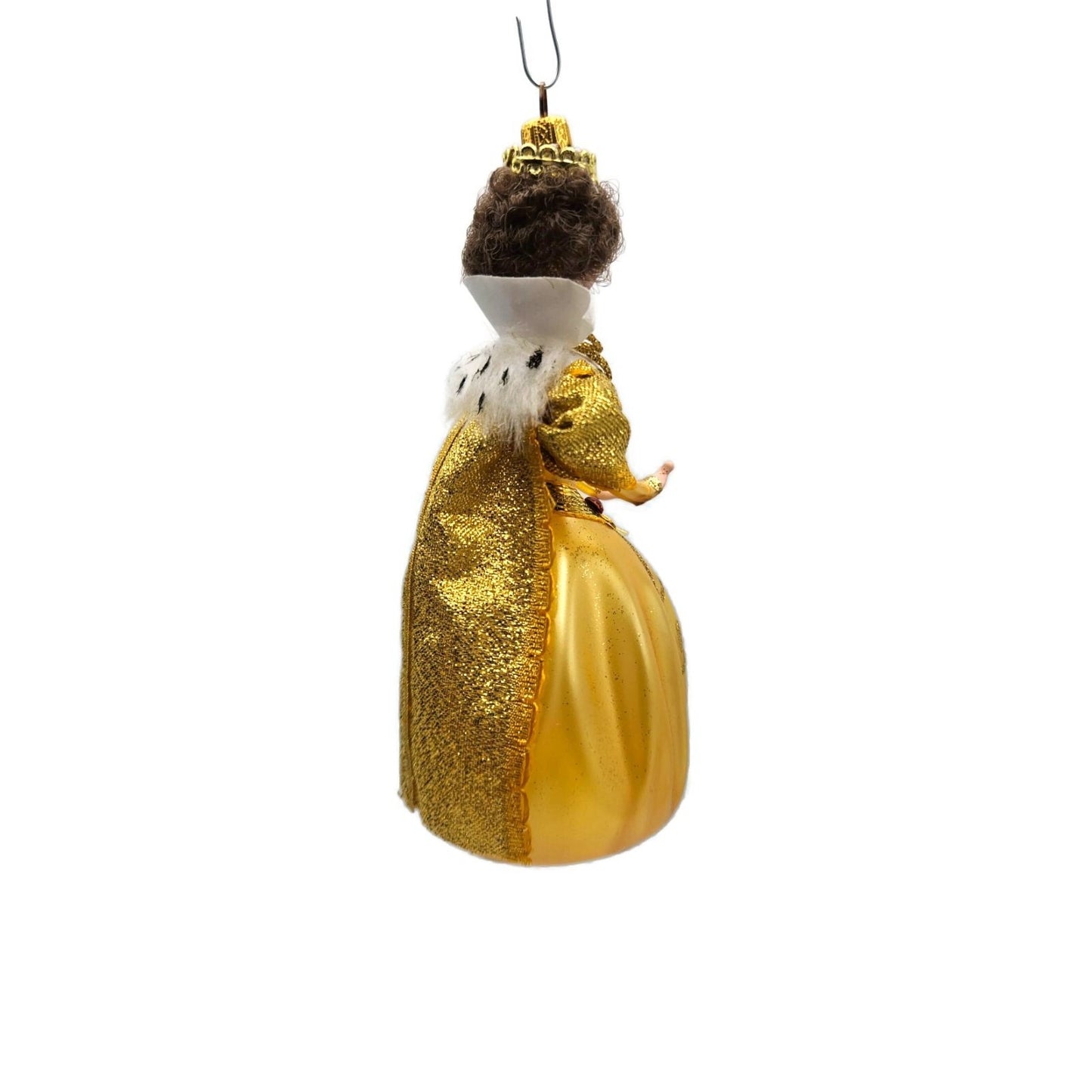 Sofferia De Carlini Queen Victorian Lady Gold Italian Christmas Tree Ornament