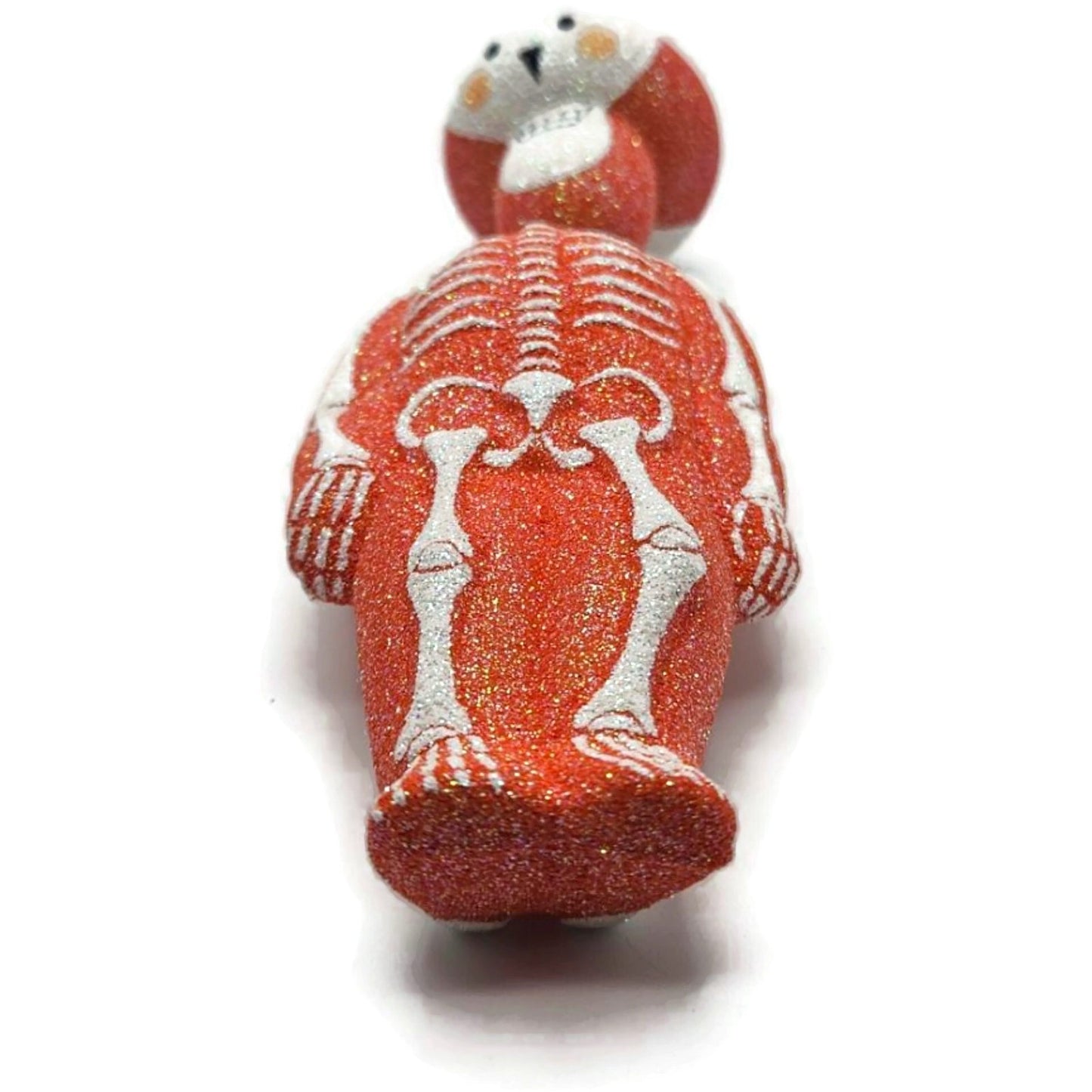 Patricia Breen Kinetic Skelton Orange Halloween Christmas Tree Ornament 2325