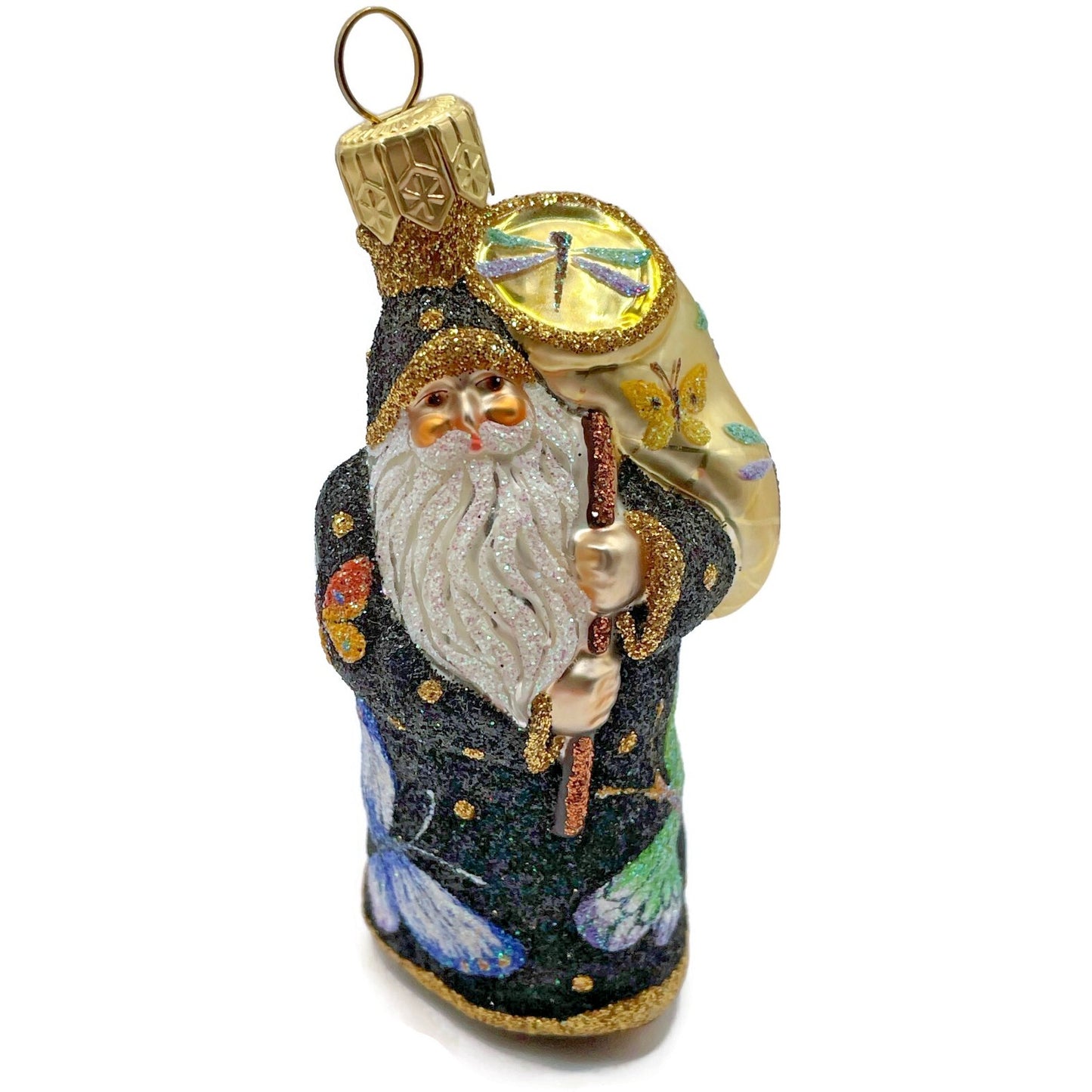 Patricia Breen Miniature Santa for Vera Black Butterfly Spring Decor Ornament