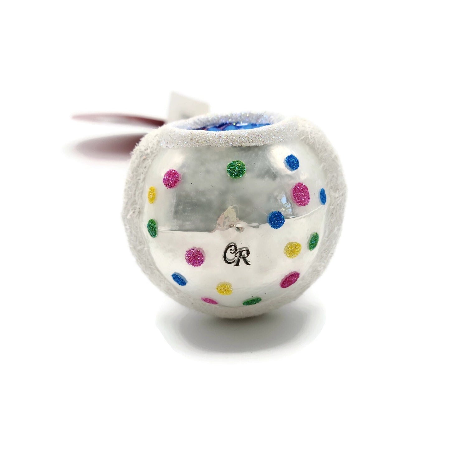 Christopher Radko Candy Dotted Santa Claus Christmas Tree Ornament 1020708
