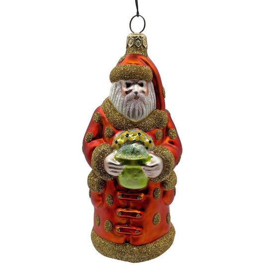Patricia Breen Trustee Garden Santa Extra Dots Spring Christmas Tree Ornament