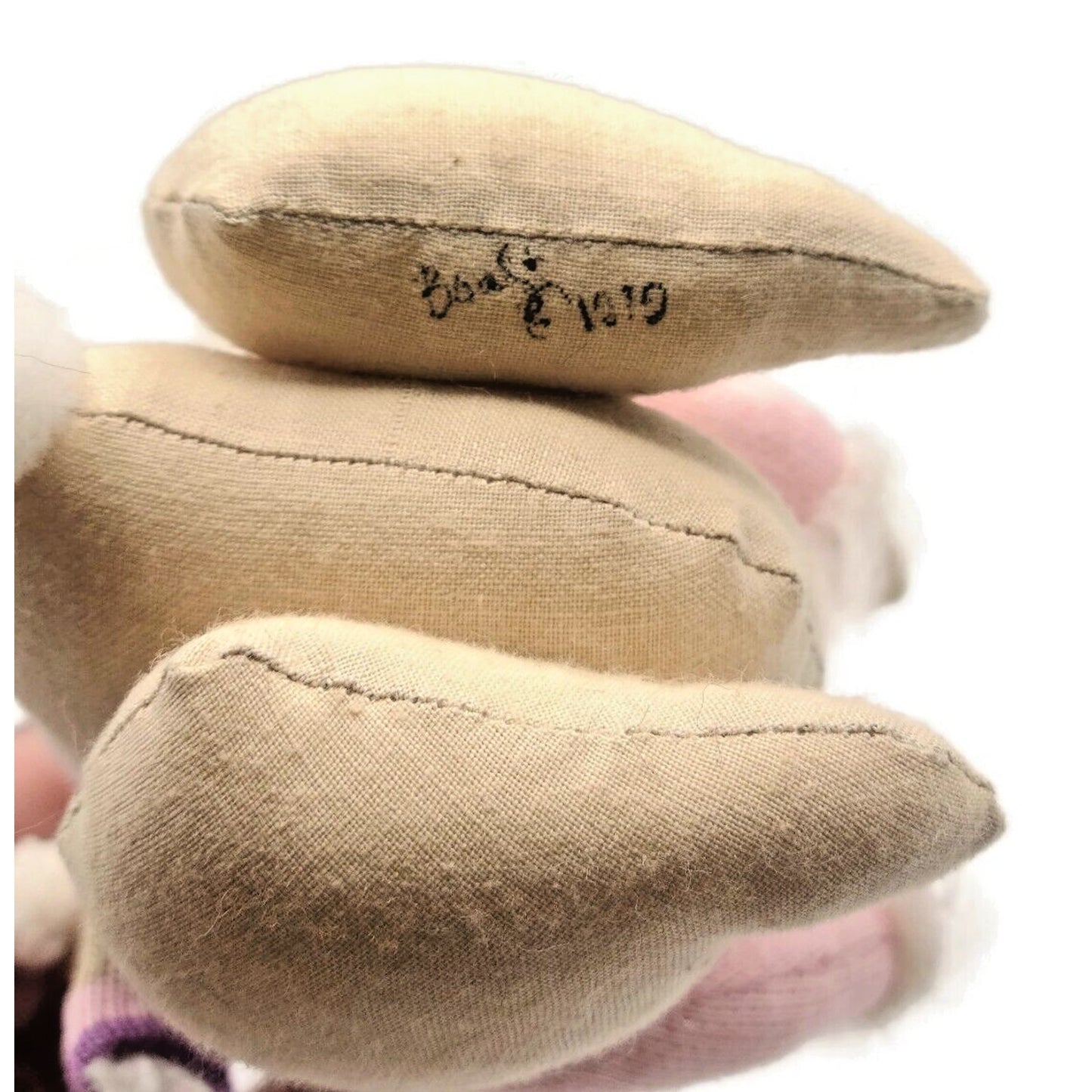 Gladys Boalt Rabbit Pink Outfit Muffler Bunny Handmade Christmas Tree Ornament