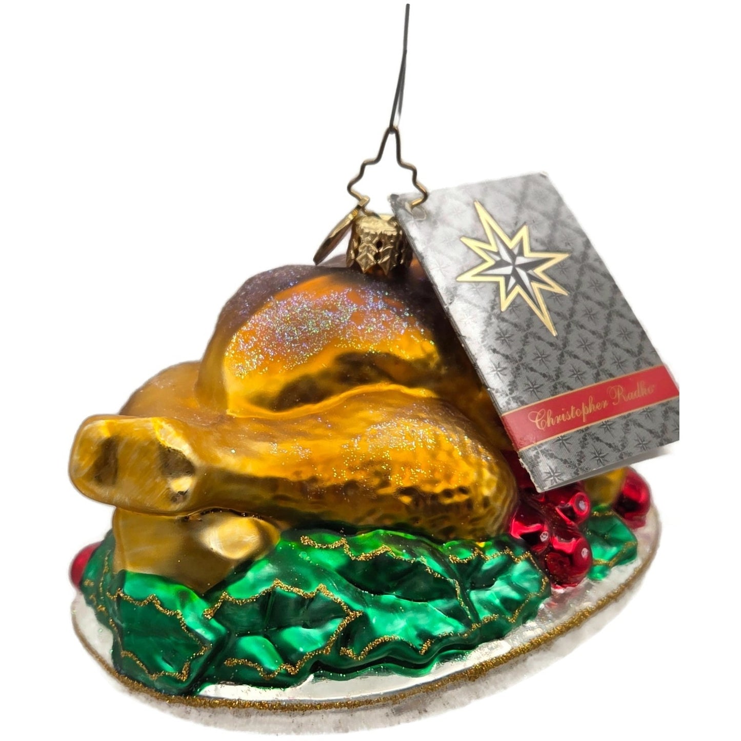 Christopher Radko Turley Time Platter Thanksgiving Dinner Christmas Ornament