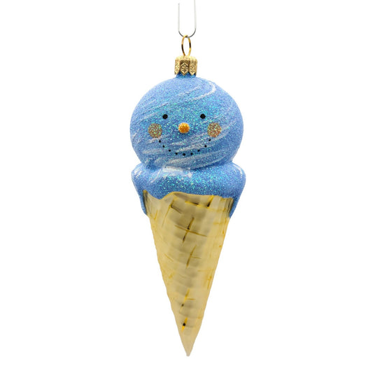 Patricia Breen Snow Cone Blue Moon Face Summer Nautical Holdiay Tree Ornament