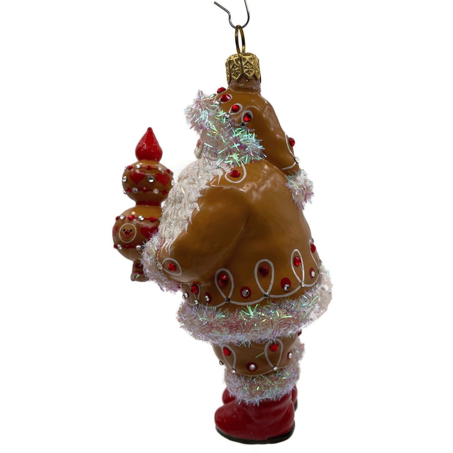 Patricia Breen Crowning Glory Gingerbread Santa Claus Christmas Tree Ornament