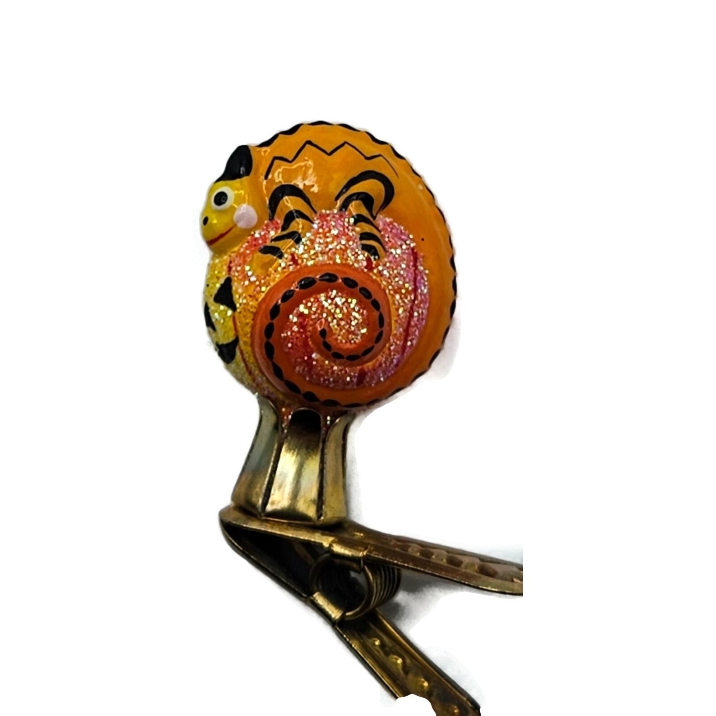 Patricia Breen Petite Miniature Chameleon Jack O Lantern Halloween Clip Ornament