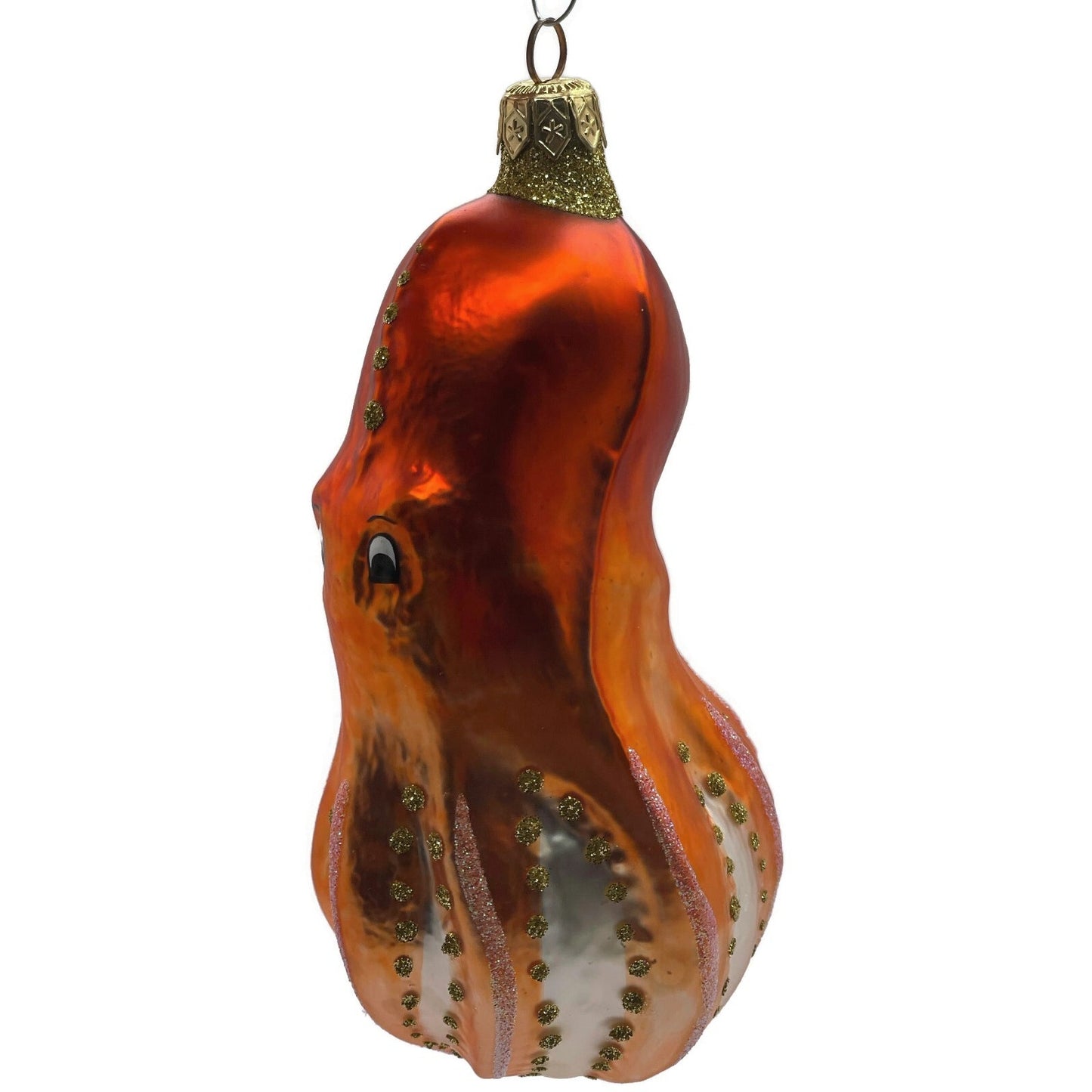 Patricia Breen Olivier Octopus Orange Nautical Spring Christmas Tree Ornament