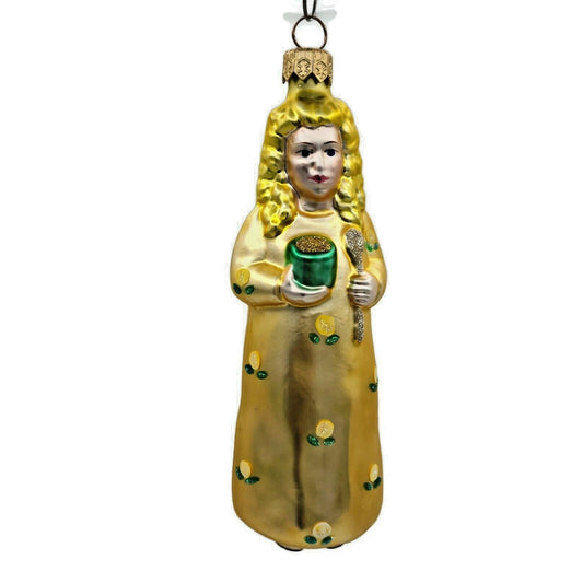 Patricia Breen Goldilocks Yellow Roses Flowers Christmas Holiday Tree Ornament