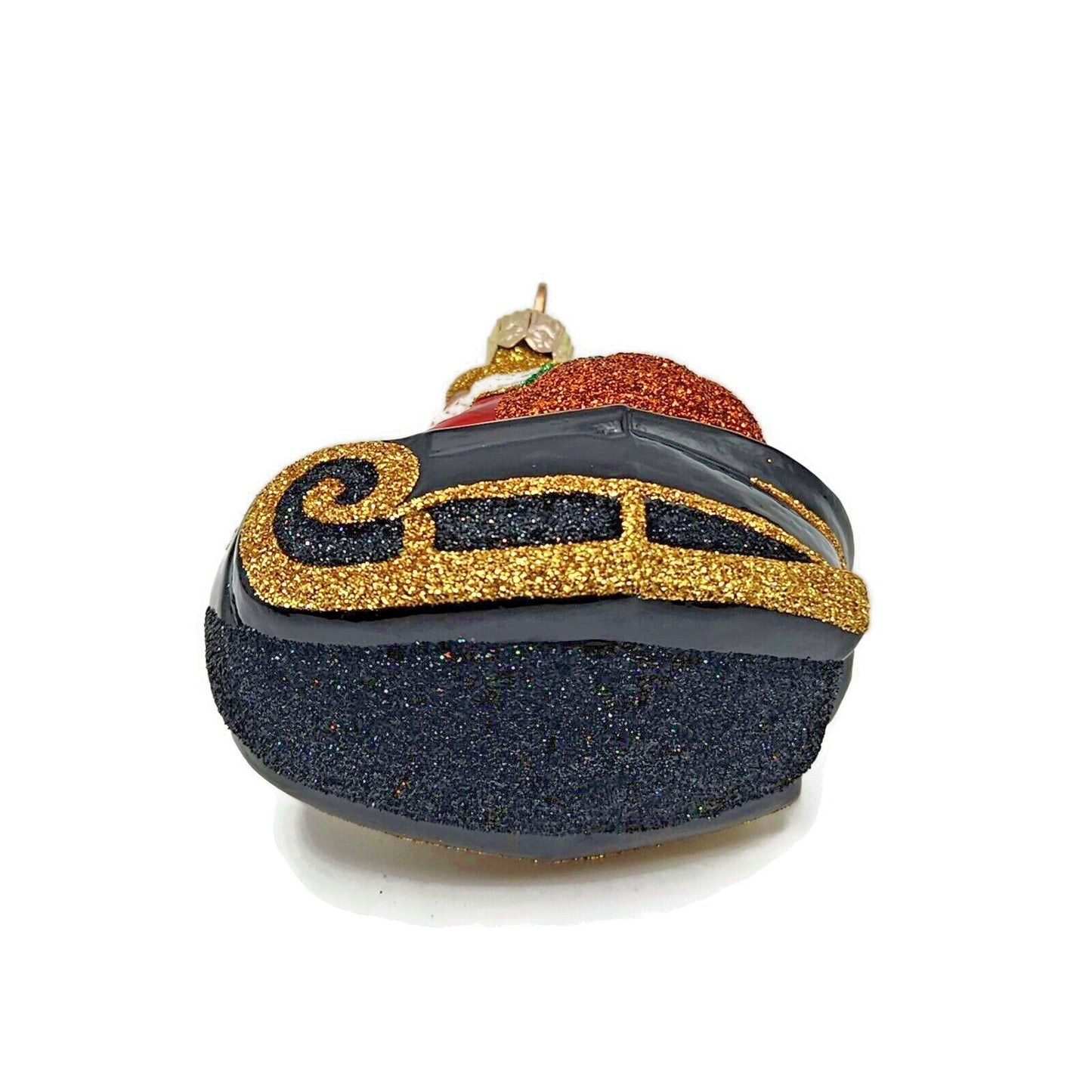 Patricia Breen Night Fright Santa Orange Pumpkin Halloween Christmas Ornament